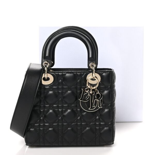 Lambskin Cannage Small My ABCDior Lady Dior Black