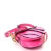 Supple Calfskin Mini Saddle Bag With Strap Passion Pink