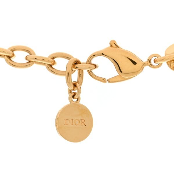 Metal CD Choker Necklace Gold