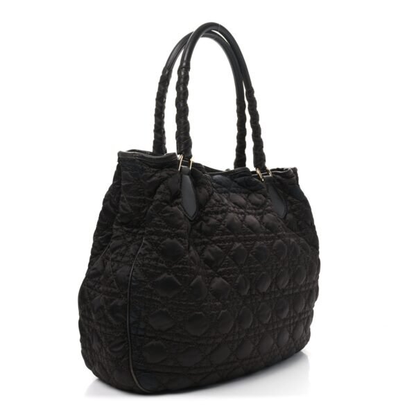 Nylon Cannage Medium Lovely Tote Brown