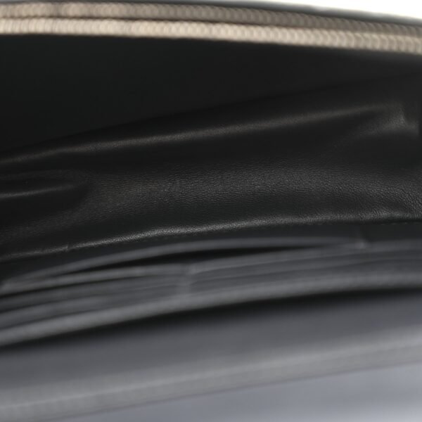 Metallic Lizard Miss Dior Promenade Pouch Gunmetal