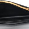 Supple Calfskin Caro Pouch with Chain Black