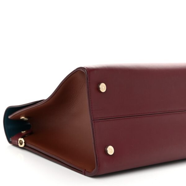 Smooth Calfskin Medium Diorever Flap Burgundy