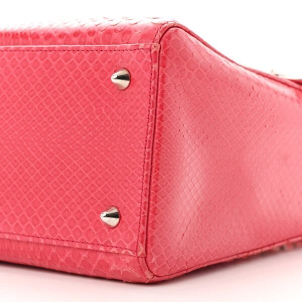 Snakeskin Medium Lady Dior Pink