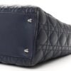 Lambskin Cannage Medium Lady Dior Navy Blue