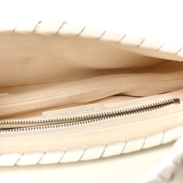 3b4f6e3704e19386817f607fbab986e1.jpg Calfskin Braided Saddle Bag White