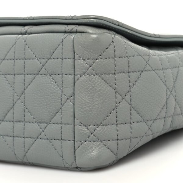Calfskin Cannage Medium Caro Bag Grey