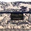 Canvas Embroidered Medium Dioriviera Toile De Jouy Reverse Book Tote Blue