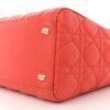 Lambskin Cannage Large Lady Dior Orange