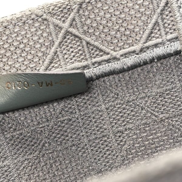 Canvas Embroidered Cannage Medium Book Tote Stone