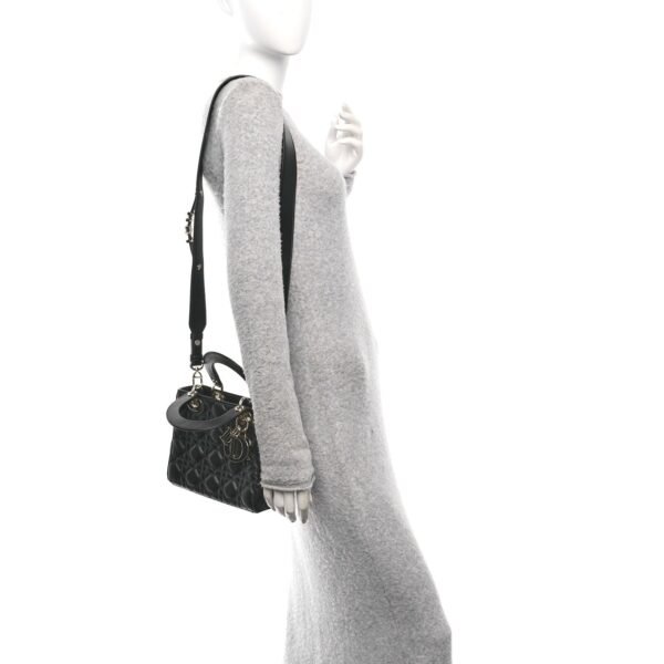 Lambskin Cannage Small My ABCDior Lady Dior Black