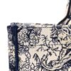 Canvas Embroidered Medium Dioriviera Toile De Jouy Reverse Book Tote Blue