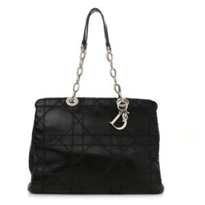 420d35714fb6014ec94d88cf4b9b1236.jpg Lambskin Macrocannage Granville Tote Black