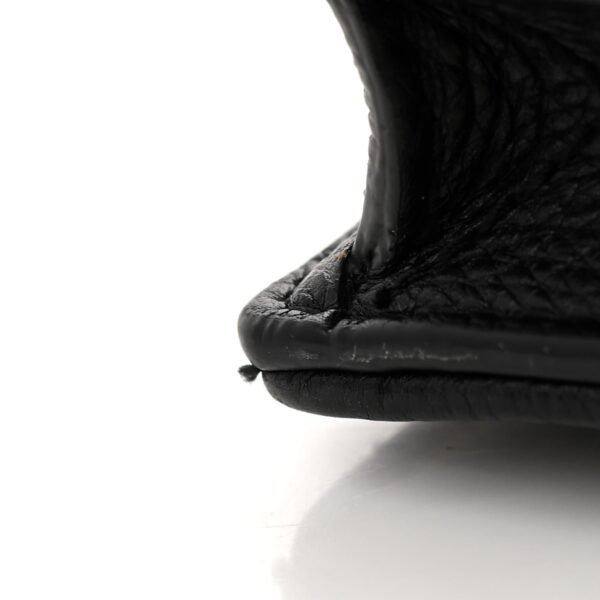 Supple Calfskin Caro Pouch with Chain Black