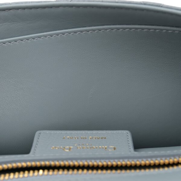 456ca1f848b874450db79679f0576b2b.jpg Supple Calfskin Cannage Medium Caro Bag Ethereal Grey