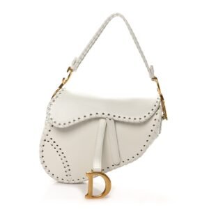 45c8fa8be71be03f1532fdc553bf13b7.jpg Calfskin Braided Saddle Bag White