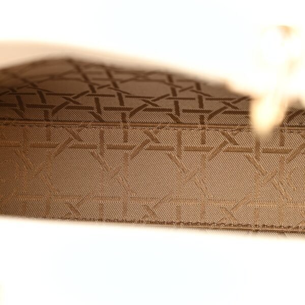 Lambskin Cannage Mini Lady Dior White