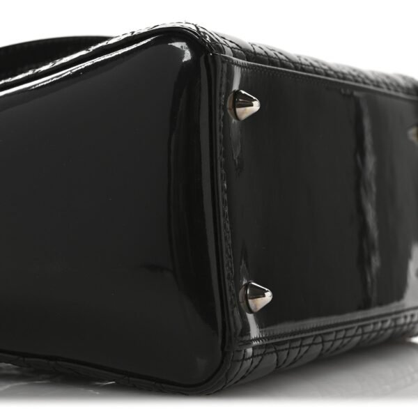 Patent Cannage Medium Lady Dior Black