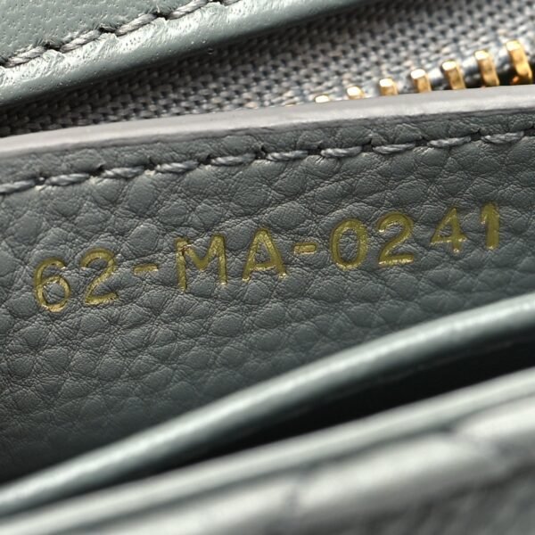 Calfskin Cannage Medium Caro Bag Grey