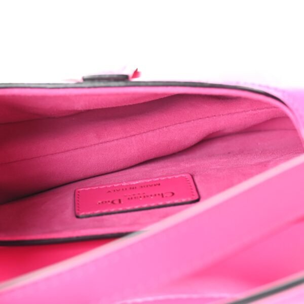 Supple Calfskin Mini Saddle Bag With Strap Passion Pink