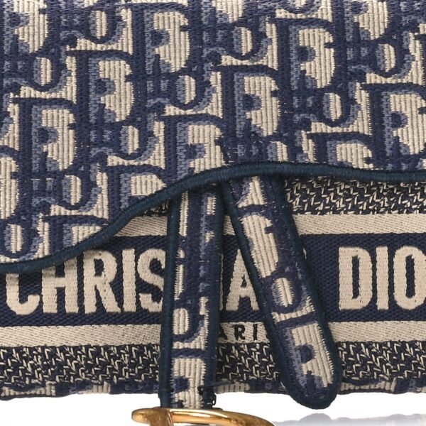 Oblique Slim Saddle Pouch Blue