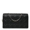 Lambskin Cannage Lady Dior Pouch Black