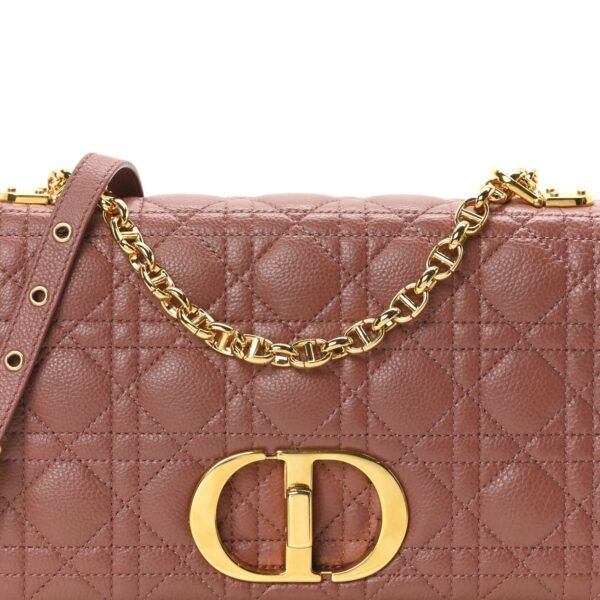 50ce592e59f2ad171e545cbb4b6a7632.jpg Calfskin Cannage Medium Caro Bag Rust