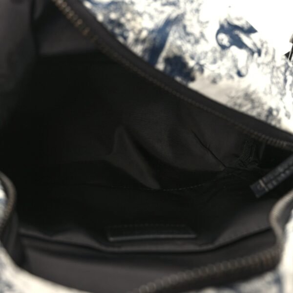 Nylon Technical Fabric Toile De Jouy Small Diortravel Backpack Blue