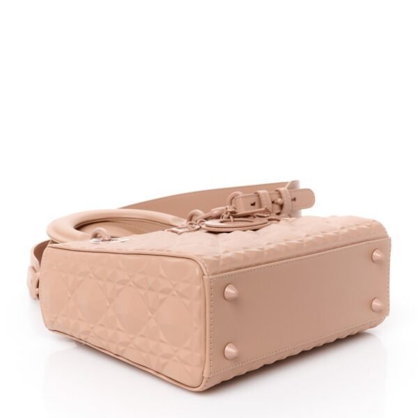 Calfskin Cannage Diamond Small My ABCDior Lady Dior Rose Des Vents