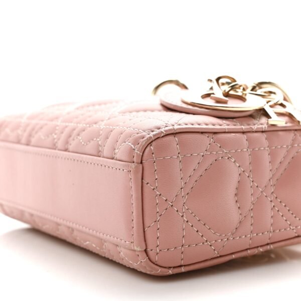 Lambskin Cannage Dioramour Micro Lady D-Joy Melacoton