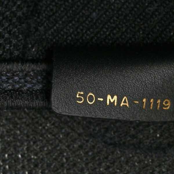 Canvas Embroidered Camouflage Saddle Bag Blue