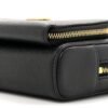 Grained Calfskin Caro Double Pouch Black