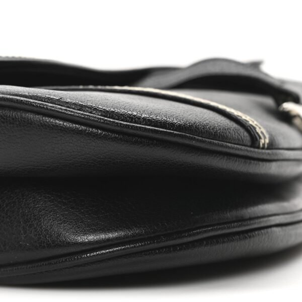 58914d2f482d9ed11ab993a078f82737.jpg Shiny Goatskin Saddle Bag Black