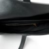 Grained Calfskin Saddle Bag With Strap Black