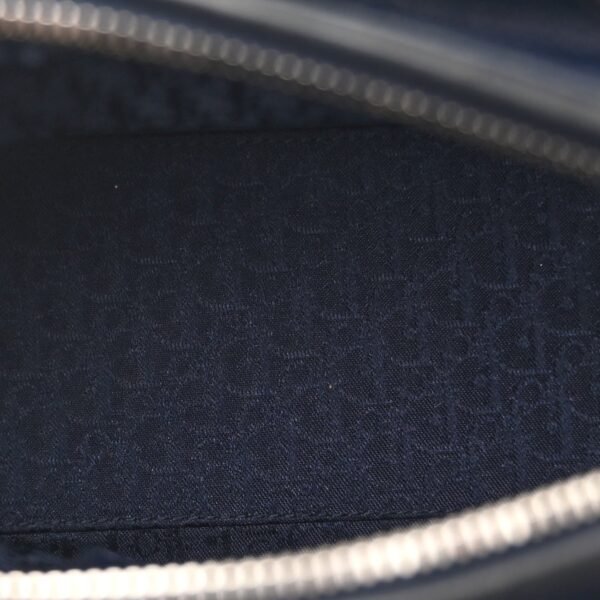 Lambskin Cannage Medium Lady Dior Navy Blue