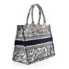Canvas Embroidered Medium Dioriviera Toile De Jouy Book Tote Blue