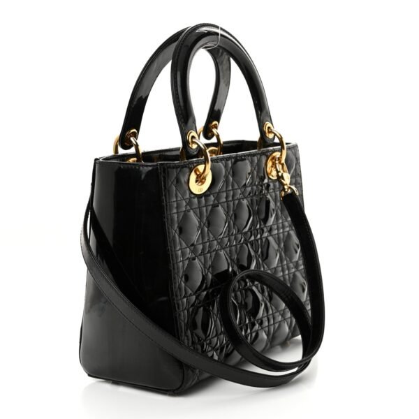 5c40b0c1d1a6205040927fed08536f57.jpg Patent Cannage Medium Lady Dior Black
