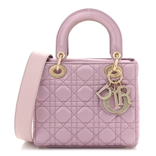 Satin Swarovski Crystal Cannage My ABC Lady Dior Pink