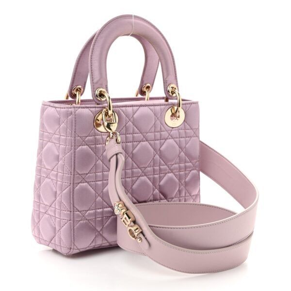 Satin Swarovski Crystal Cannage My ABC Lady Dior Pink