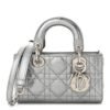 625c192de4f4a5345cc5a0a27ef2a7b9.jpg Metallic Lambskin Cannage Micro Lady D-Joy Silver