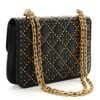Lambskin Cannage Studded Large Dioraddict Flap Bag Black