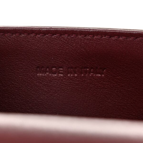 Smooth Calfskin Medium Diorever Flap Burgundy
