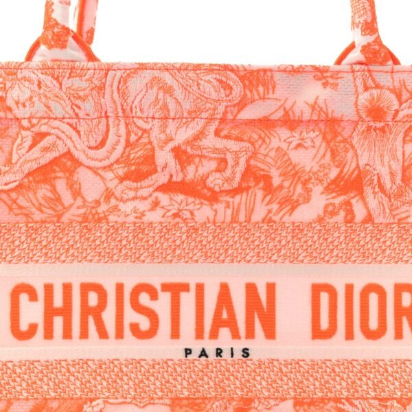 Transparent Canvas Embroidered Medium Dioriviera Toile De Jouy Book Tote