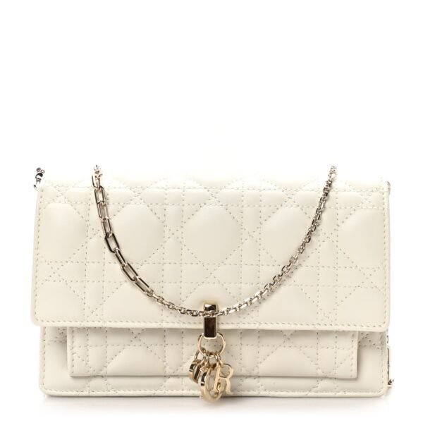 64578767d6d19e69561d61838bd45a31.jpg Lambskin Cannage Chain My Dior Daily Chain Pouch Latte