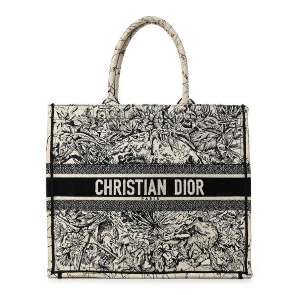 66c33aab73784d7e01f12ee2bb2ade47.jpg Canvas Embroidered Zodiac Book Tote Latte Multicolor