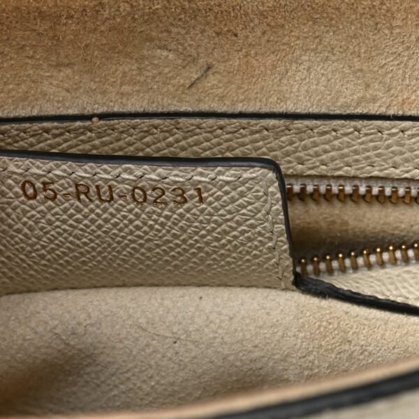 Grained Calfskin Saddle Bag White