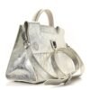 Metallic Calfskin Medium Diorever Flap Silver