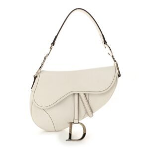 Calfskin Saddle Bag White