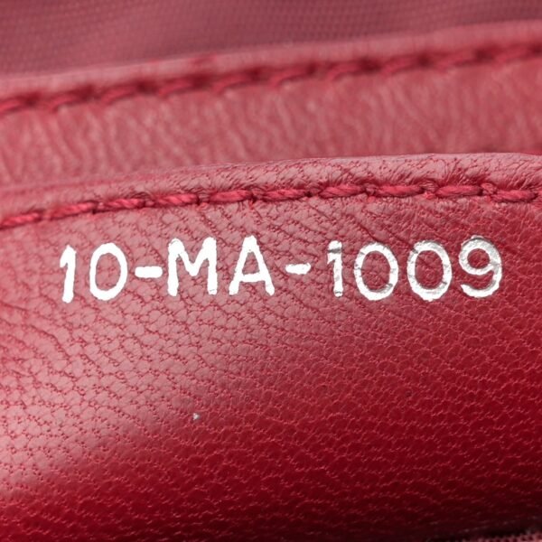 Lambskin Cannage Ruffle New Lock Flap Red