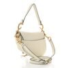 7059c2ec9687f92d2ddcf2d7ed0e80ea.jpg Grained Calfskin Saddle Bag With Strap White